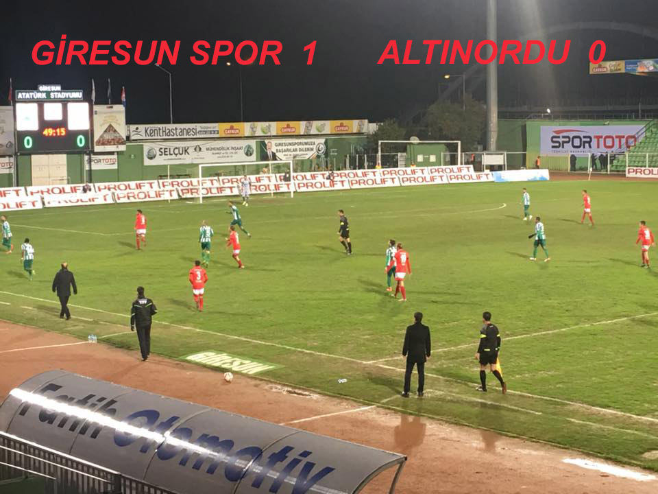 GİRESUNSPOR  1  -ALTINORDU AŞ.  0